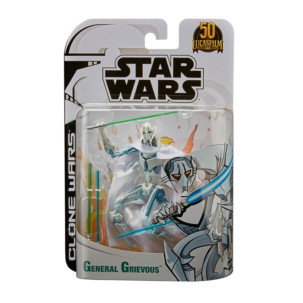 Star Wars The Black Series The Clone Wars 50th Anniversary Lucasfilm Animated General Grievous in package