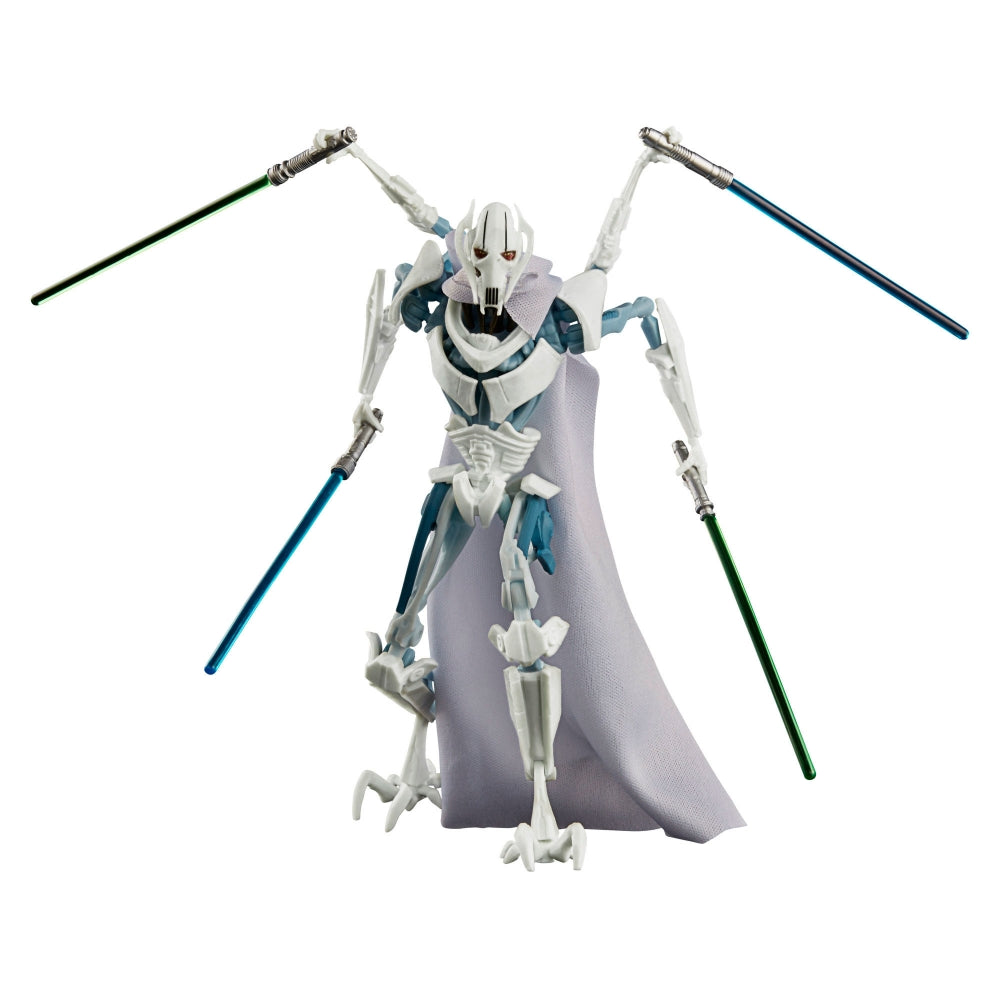 Star Wars The Black Series The Clone Wars 50th Anniversary Lucasfilm Animated General Grievous weilding four lightsabers