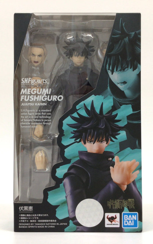tamashii nations bandai spirits sh figuarts megumi fushiguro jujutsu kaisen action figure front of package