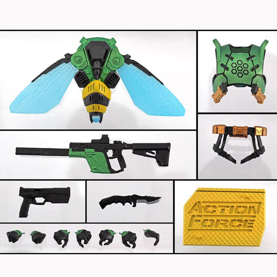 valaverse botcon 2021 action force wasp raider exclusive accessories